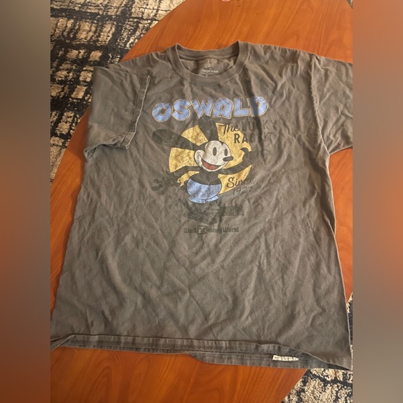 Disney Other - Disney Oswald Graphic Short Sleeve T-Shirt - Charcoal, Blue, Yellow